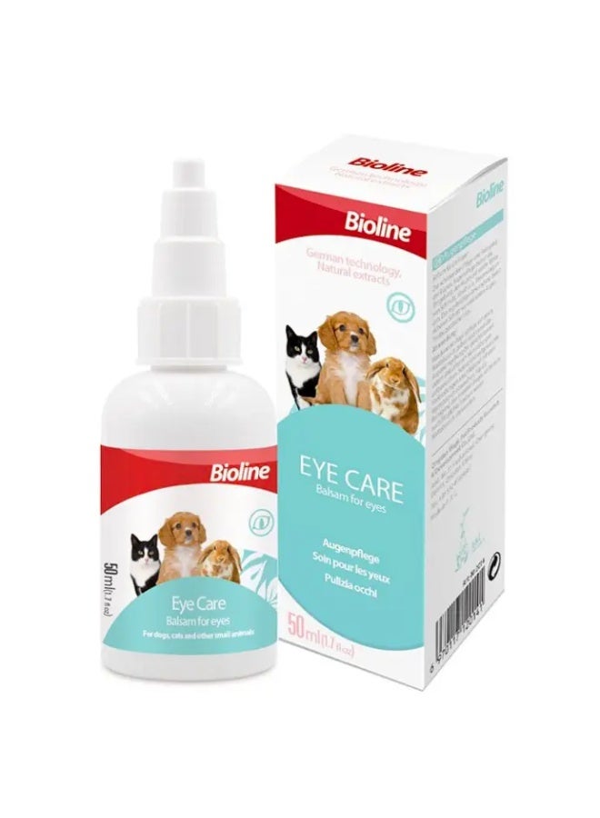 Bioline Eye Care Eye Cleaner 50ml for Dogs, Cats & Small Animals | Gentle Eye Cleaning Solution | Removes Dirt & Tear Stains | Safe for Daily Use - Image 1
